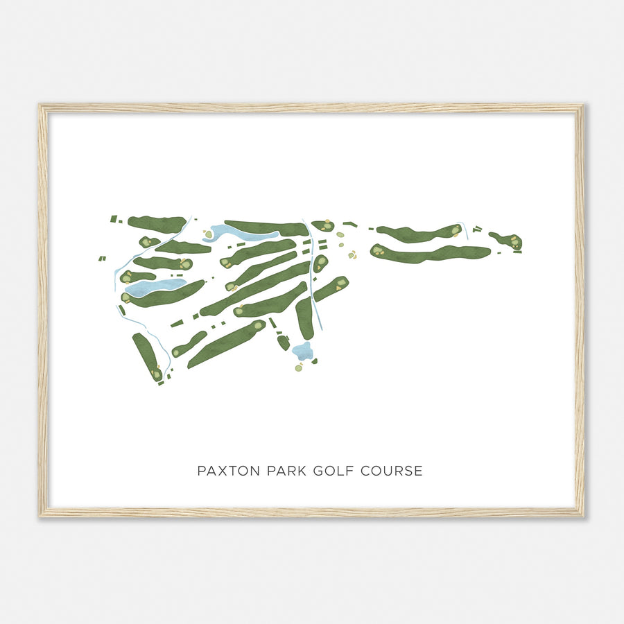 Print of Paxton Park Golf Course Modern Map