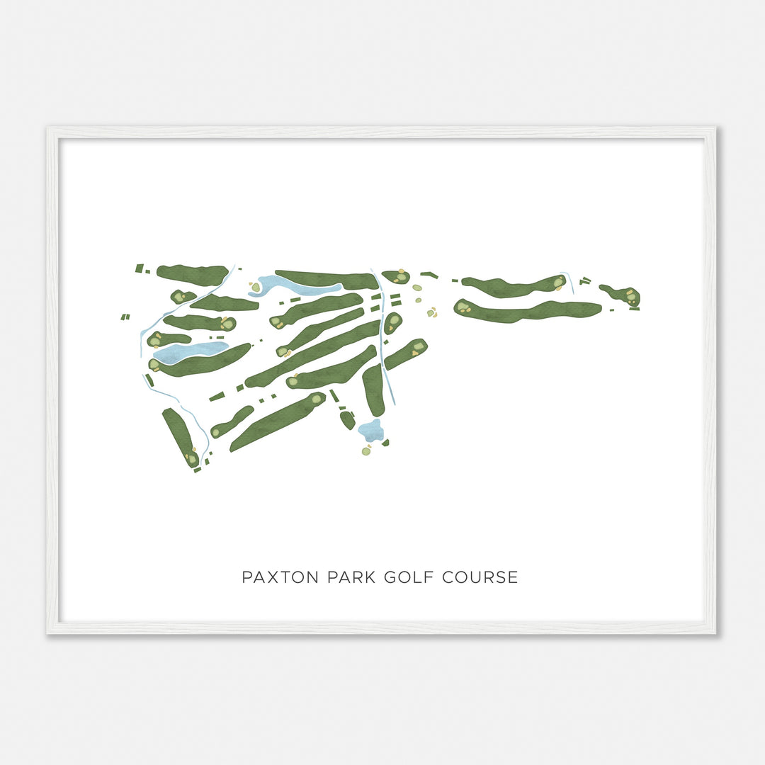 Print of Paxton Park Golf Course Modern Map