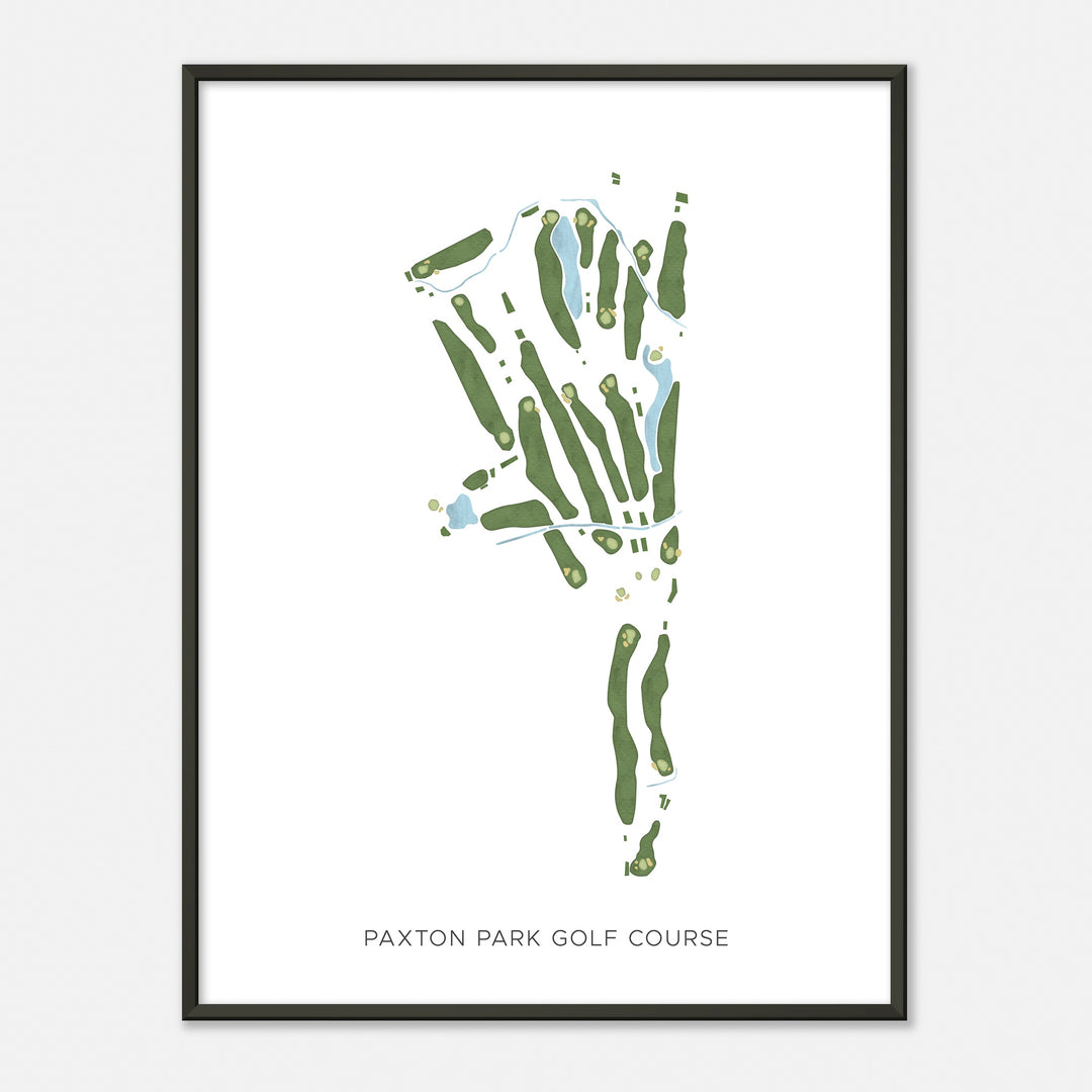 Print of Paxton Park Golf Course Modern Map