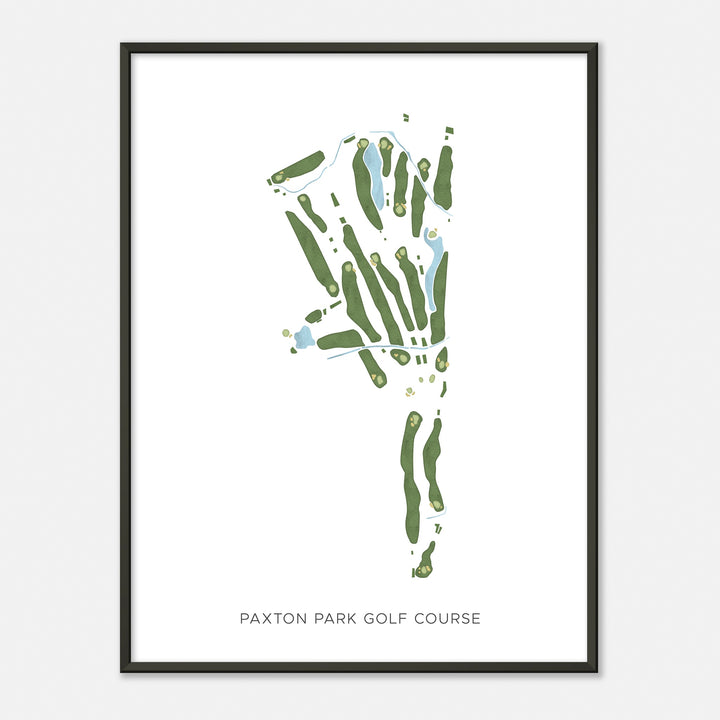 Print of Paxton Park Golf Course Modern Map