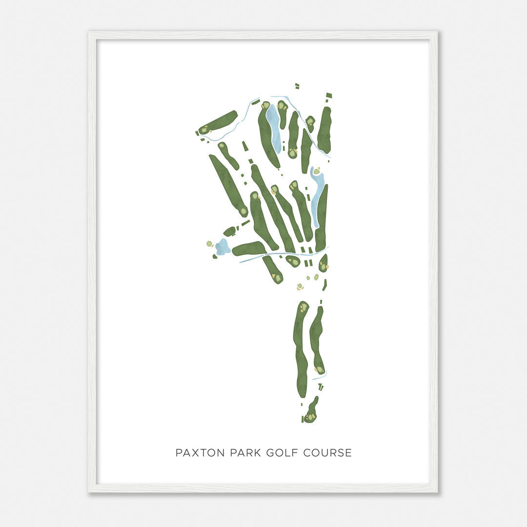 Print of Paxton Park Golf Course Modern Map