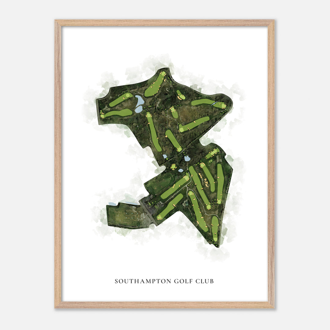 Print of Southampton Golf Club Classic Map