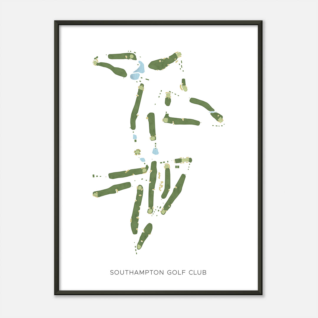 Print of Southampton Golf Club Modern Map