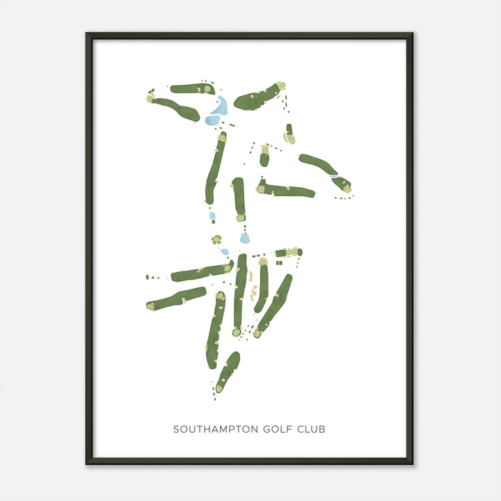 Print of Southampton Golf Club Modern Map