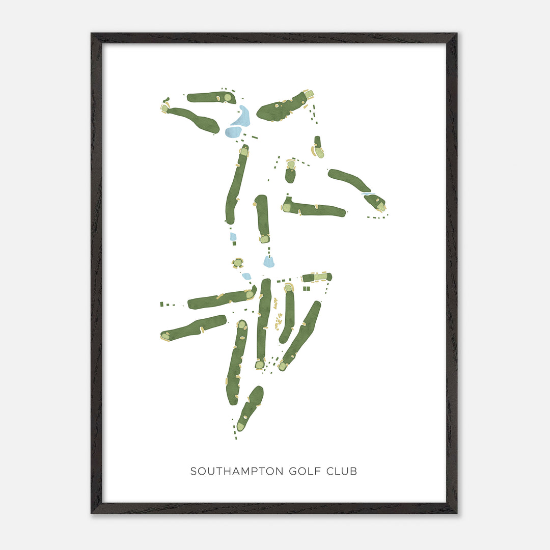 Print of Southampton Golf Club Modern Map