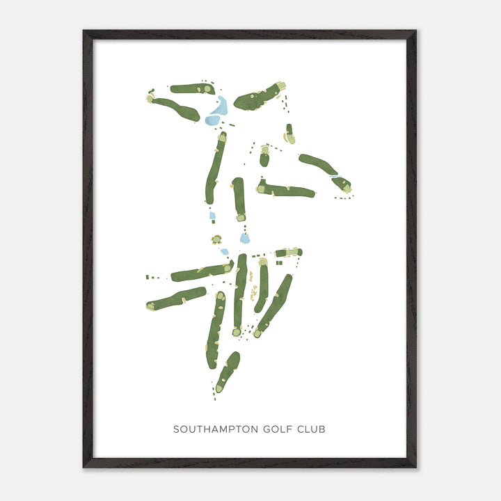 Print of Southampton Golf Club Modern Map