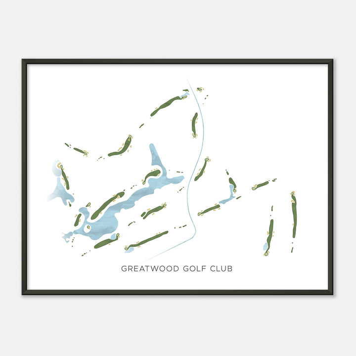 Print of Greatwood Golf Club Modern Map