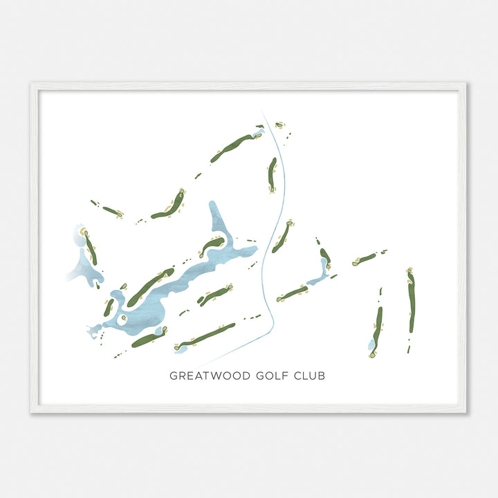Print of Greatwood Golf Club Modern Map