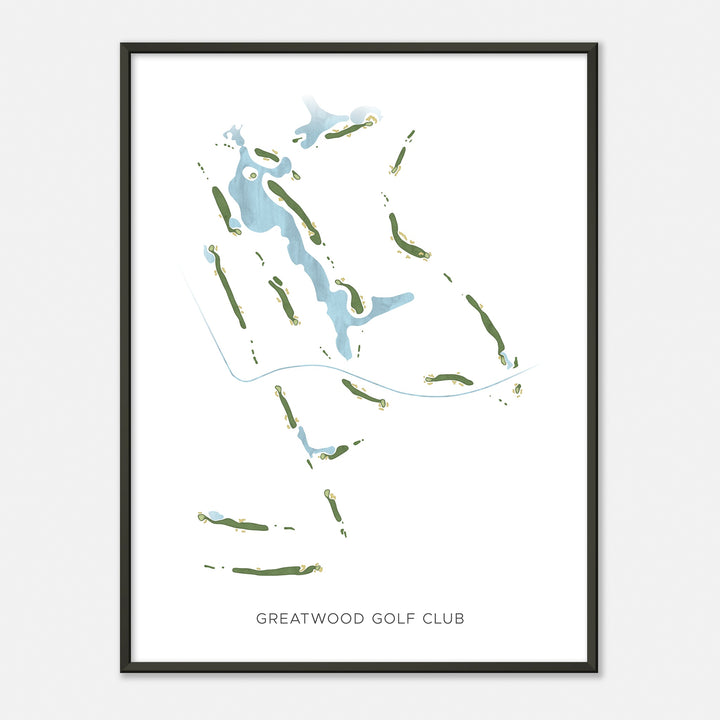 Print of Greatwood Golf Club Modern Map
