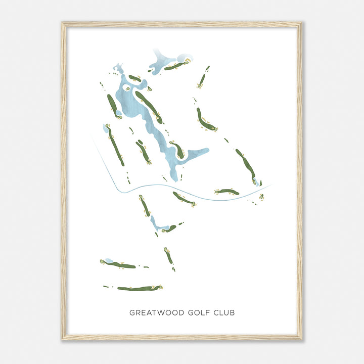 Print of Greatwood Golf Club Modern Map