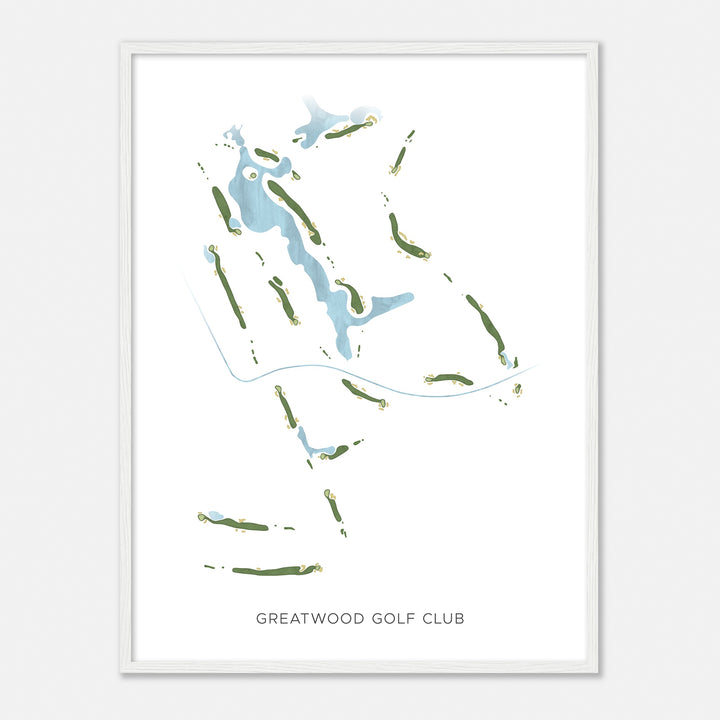 Print of Greatwood Golf Club Modern Map