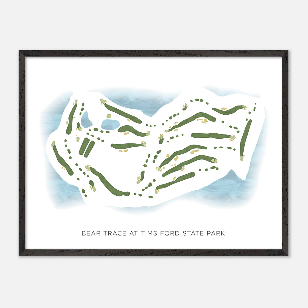 Print of Bear Trace At Tims Ford State Park Modern Map