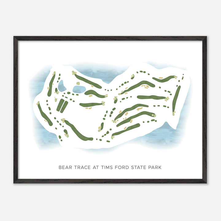 Print of Bear Trace At Tims Ford State Park Modern Map