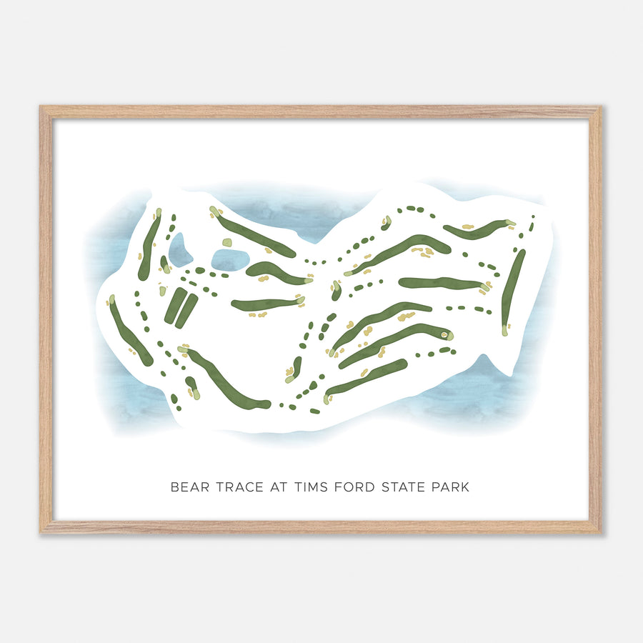 Print of Bear Trace At Tims Ford State Park Modern Map