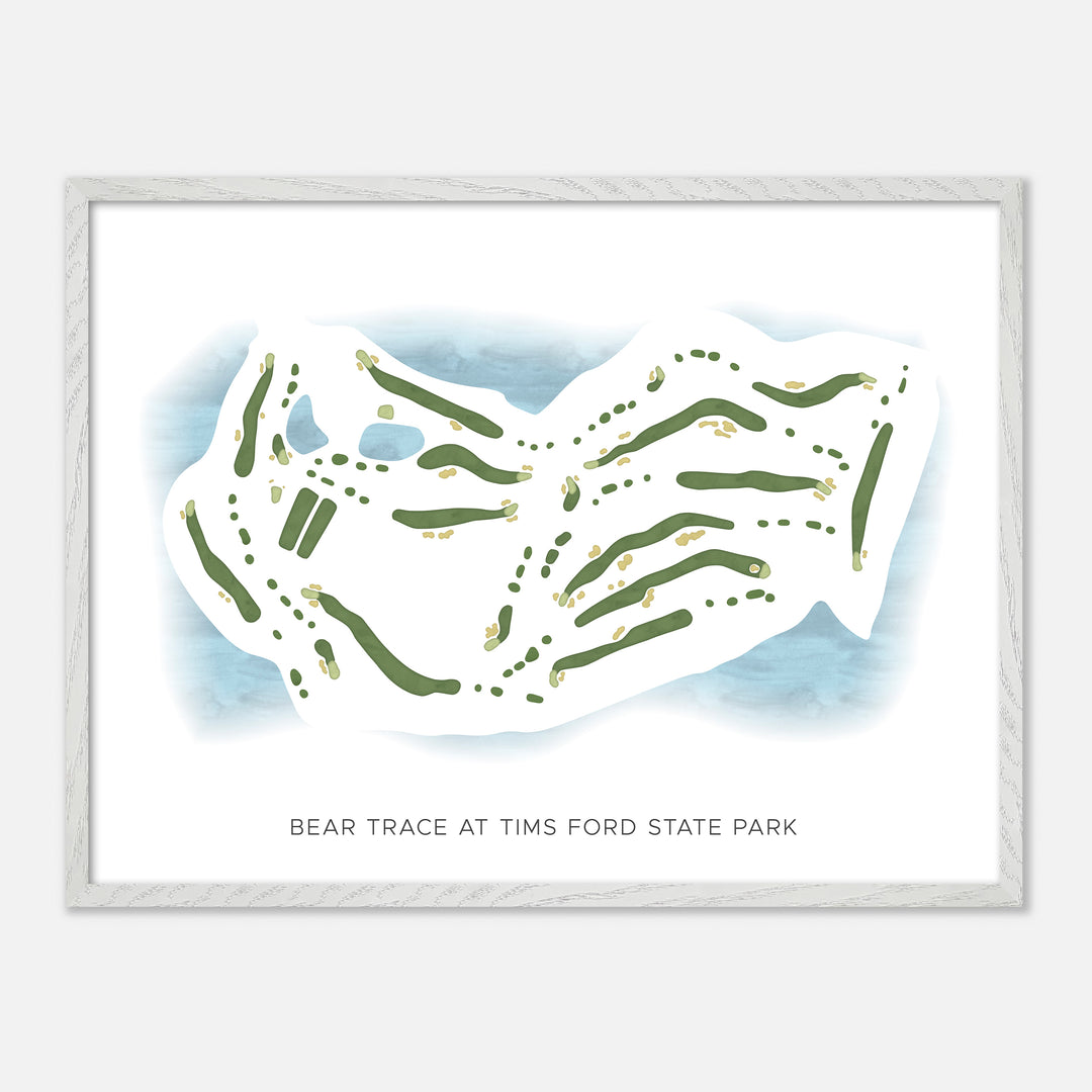 Print of Bear Trace At Tims Ford State Park Modern Map