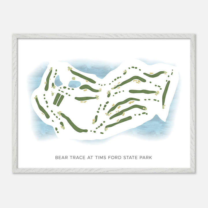 Print of Bear Trace At Tims Ford State Park Modern Map