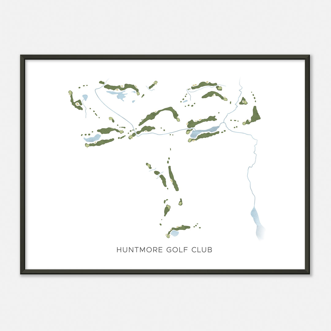 Print of Huntmore Golf Club Modern Map