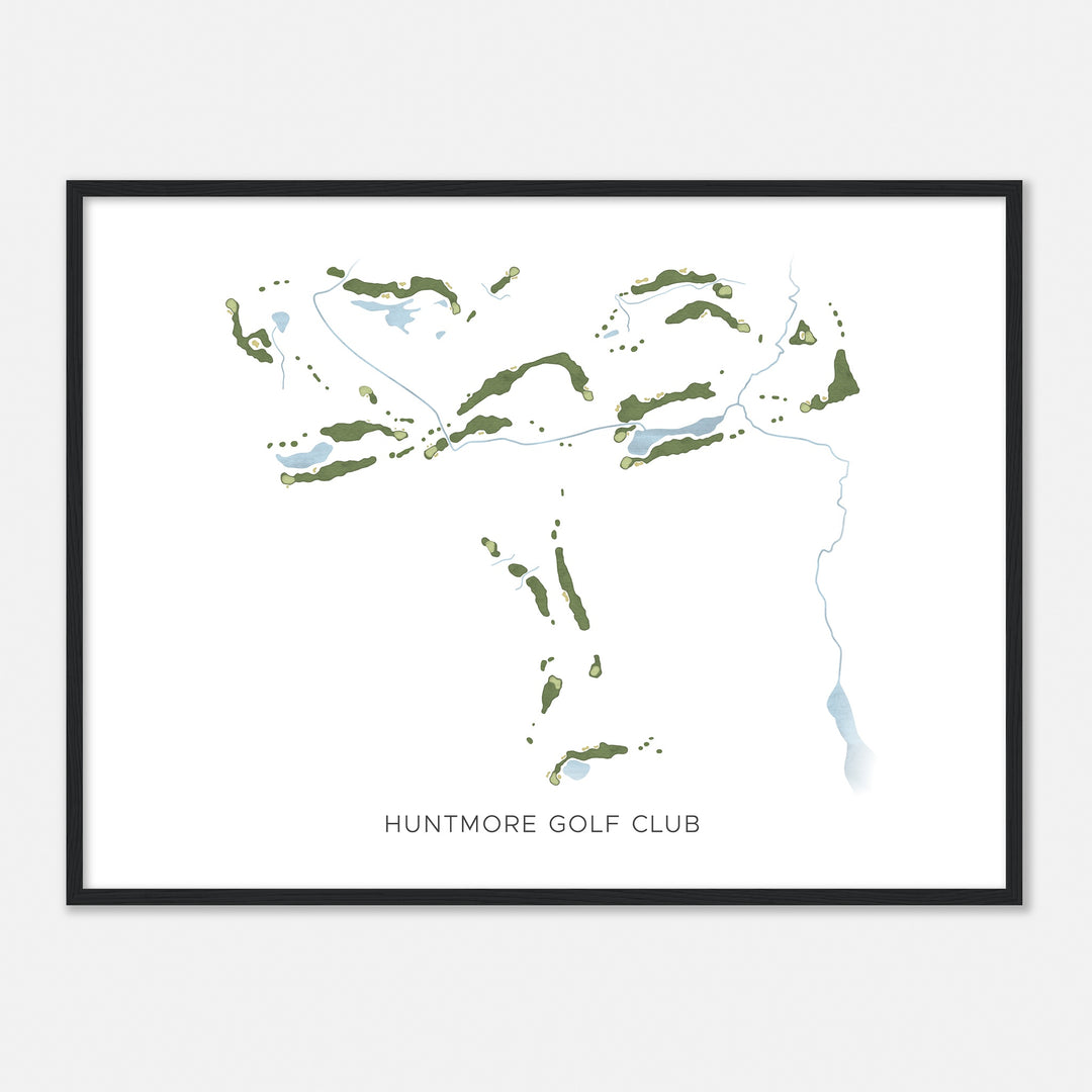 Print of Huntmore Golf Club Modern Map