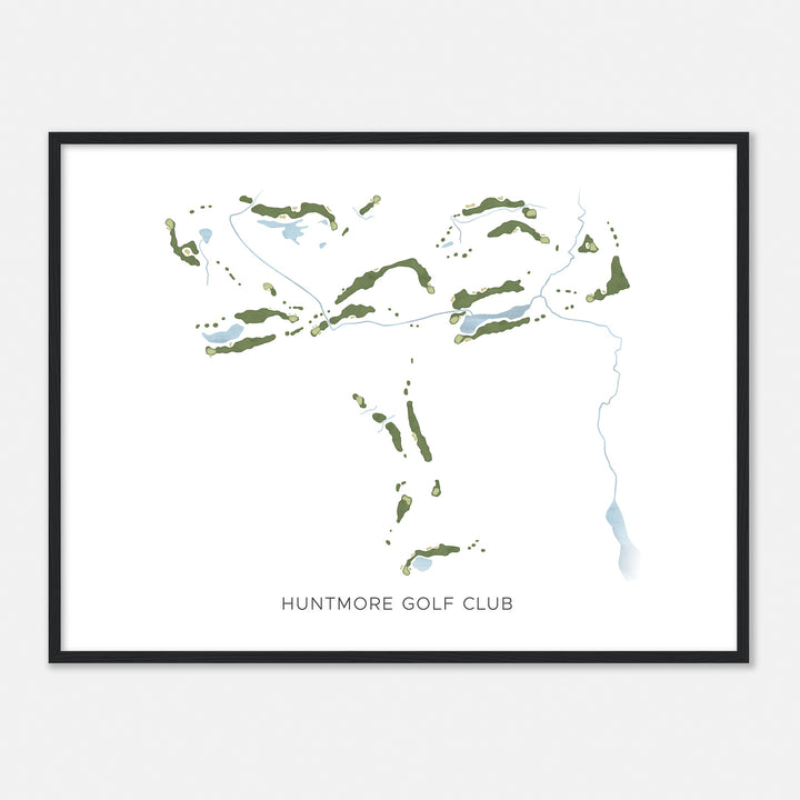 Print of Huntmore Golf Club Modern Map