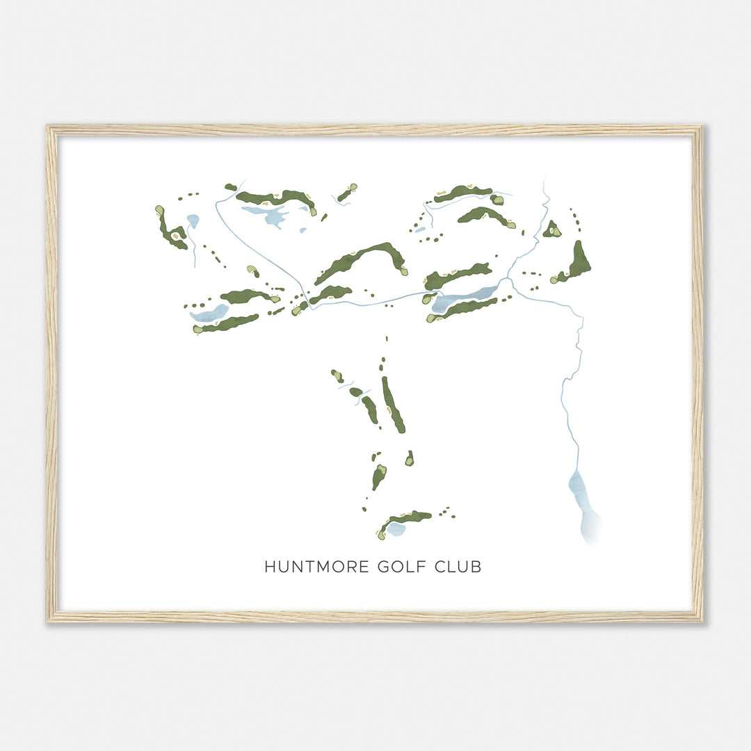 Print of Huntmore Golf Club Modern Map