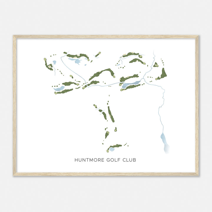 Print of Huntmore Golf Club Modern Map