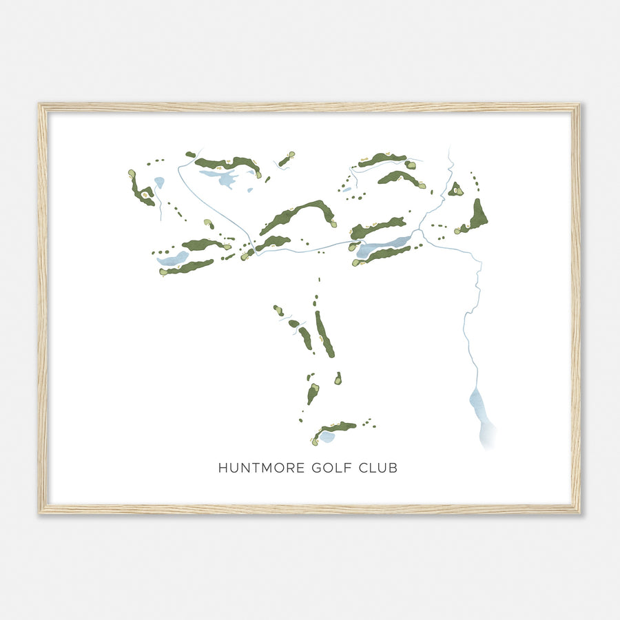Print of Huntmore Golf Club Modern Map