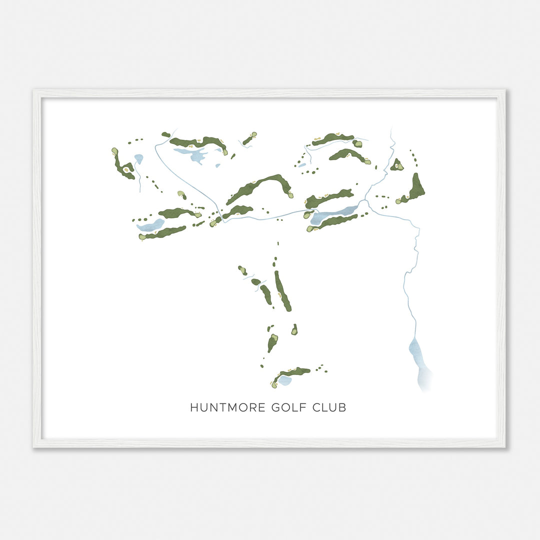 Print of Huntmore Golf Club Modern Map
