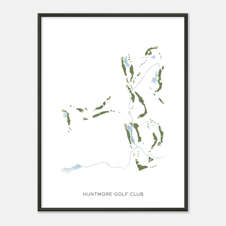 Print of Huntmore Golf Club Modern Map