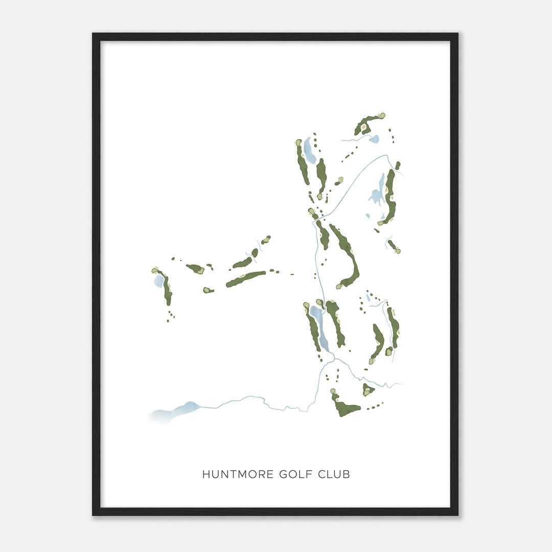 Print of Huntmore Golf Club Modern Map