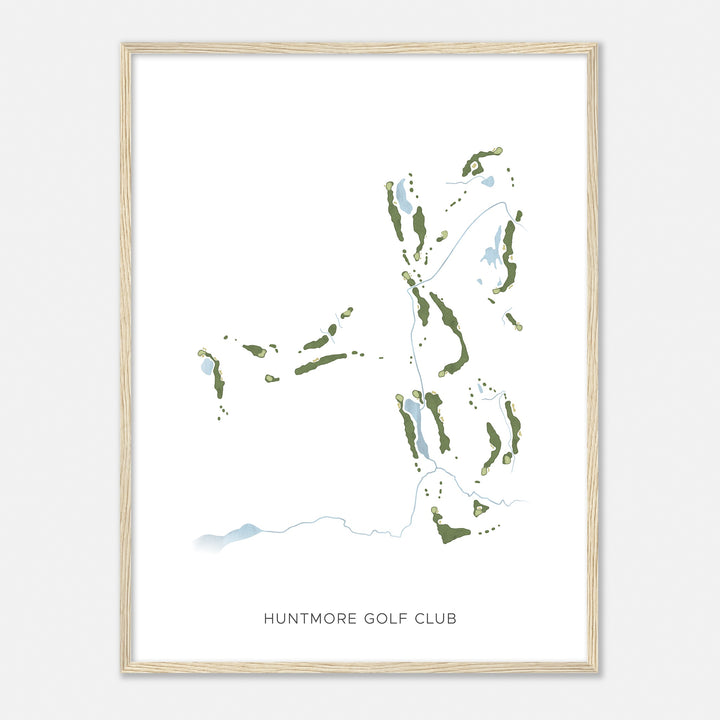 Print of Huntmore Golf Club Modern Map