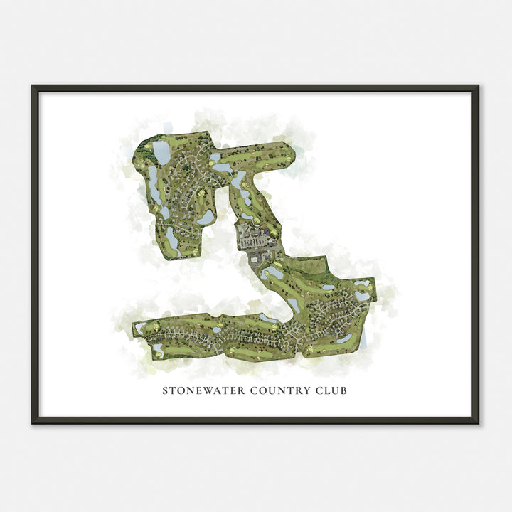 Print of Stonewater Country Club Classic Map