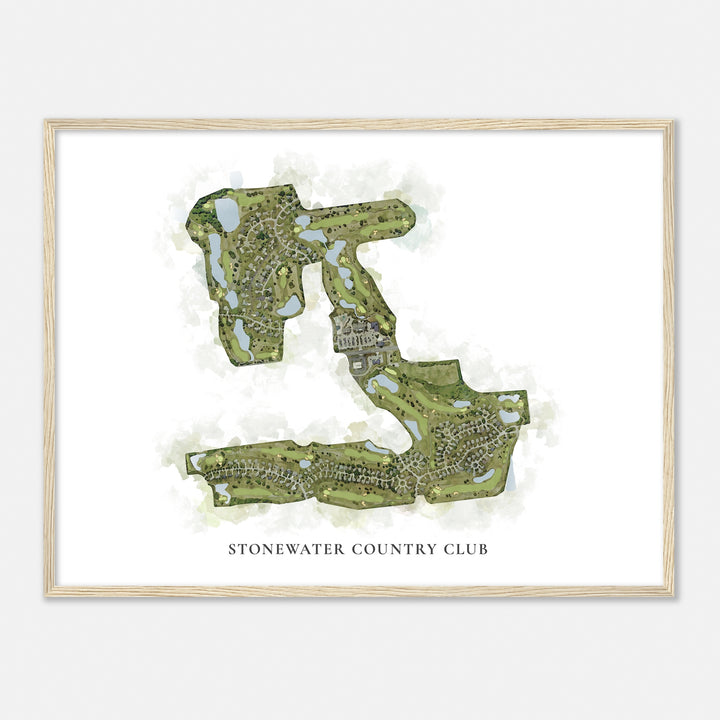 Print of Stonewater Country Club Classic Map