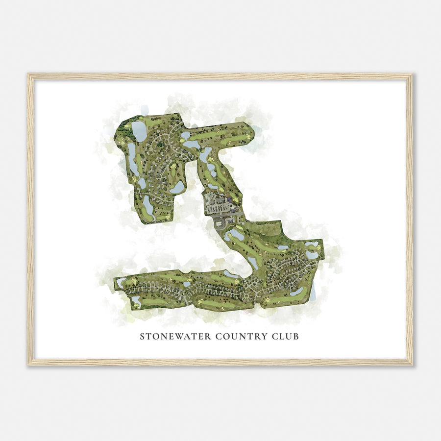 Print of Stonewater Country Club Classic Map