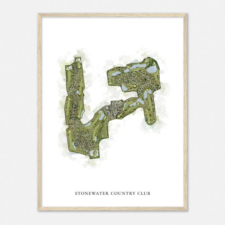 Print of Stonewater Country Club Classic Map