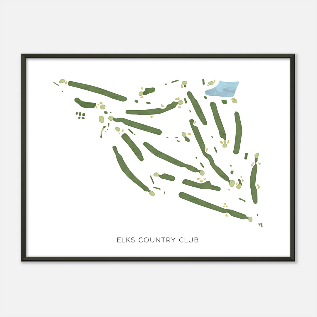 Print of Elks Country Club Modern Map