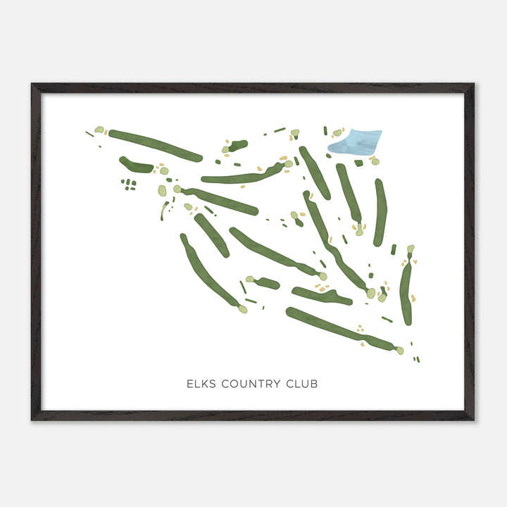 Print of Elks Country Club Modern Map