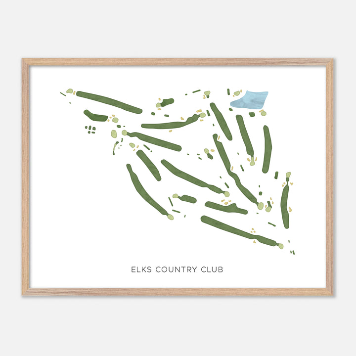 Print of Elks Country Club Modern Map