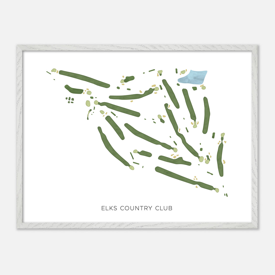 Print of Elks Country Club Modern Map