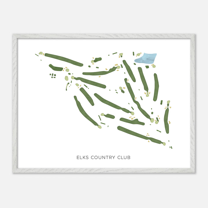 Print of Elks Country Club Modern Map