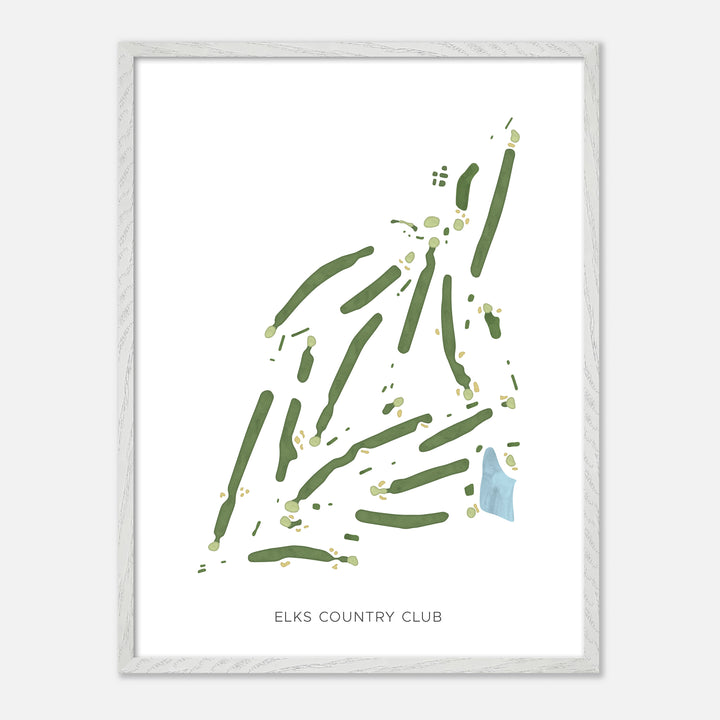Print of Elks Country Club Modern Map