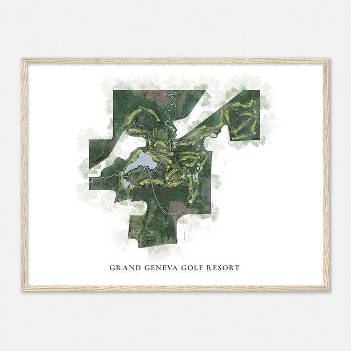 Print of Grand Geneva Golf Resort Classic Map