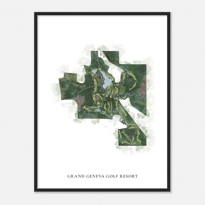 Print of Grand Geneva Golf Resort Classic Map