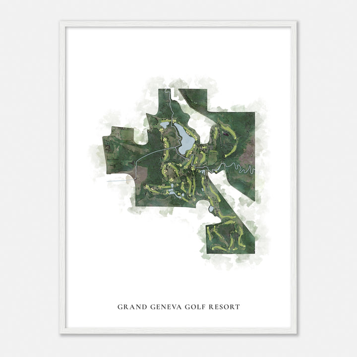 Print of Grand Geneva Golf Resort Classic Map