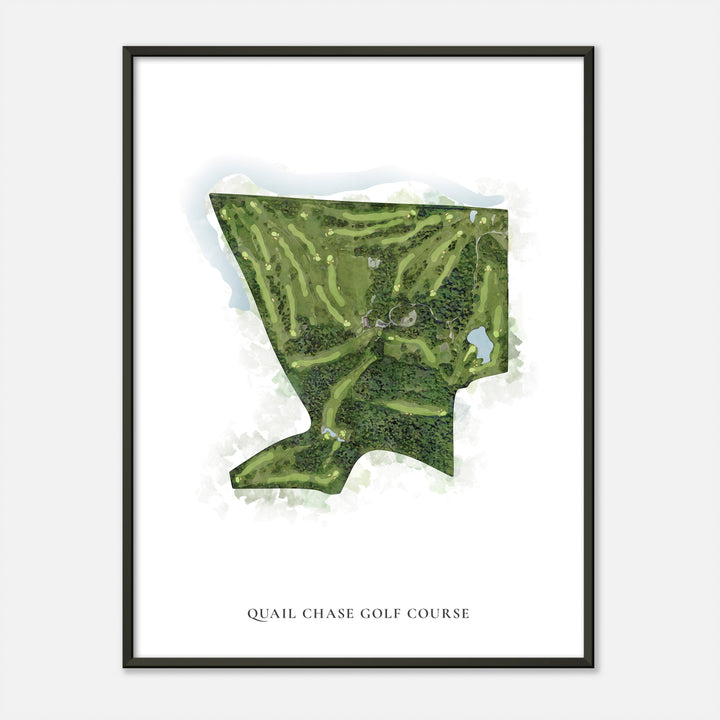 Print of Quail Chase Golf Course Classic Map