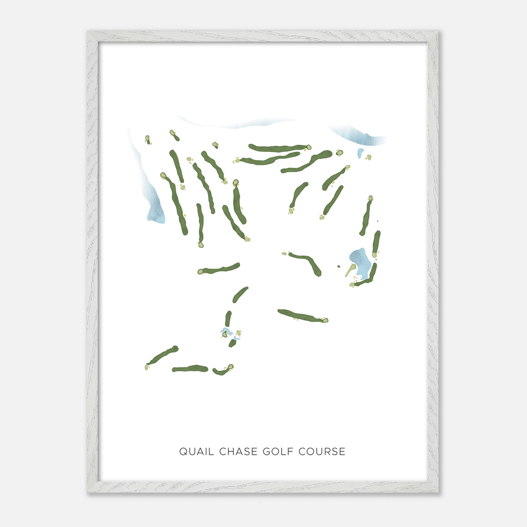 Print of Quail Chase Golf Course Modern Map