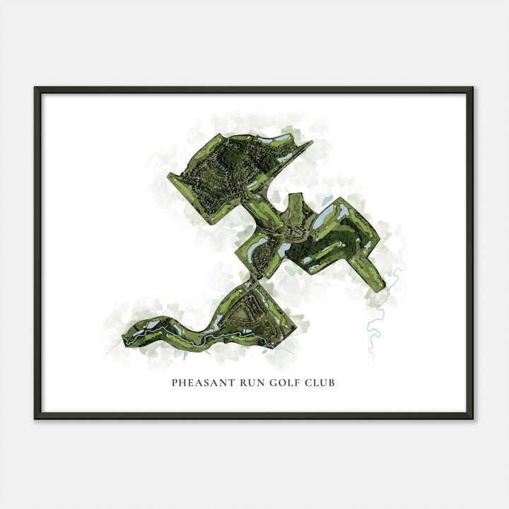 Print of Pheasant Run Golf Club Classic Map