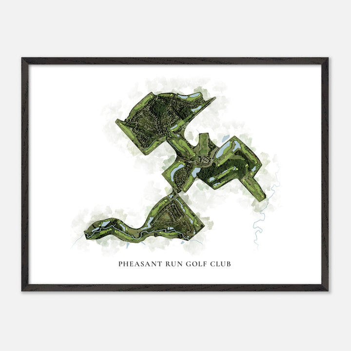 Print of Pheasant Run Golf Club Classic Map