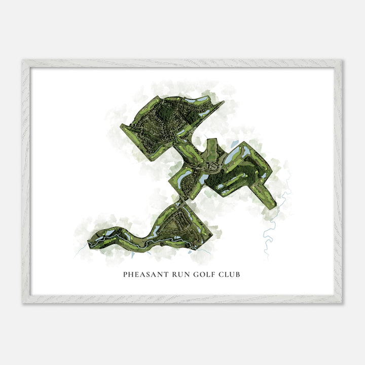 Print of Pheasant Run Golf Club Classic Map