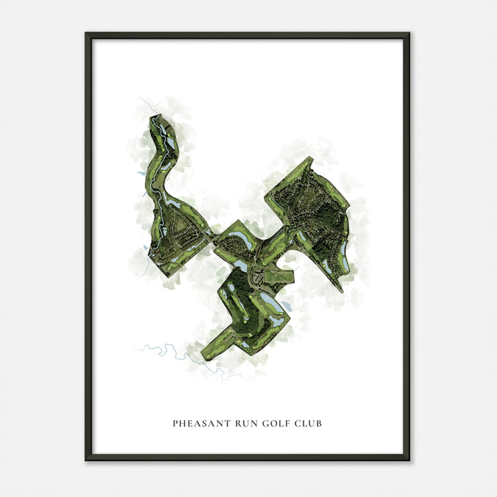 Print of Pheasant Run Golf Club Classic Map