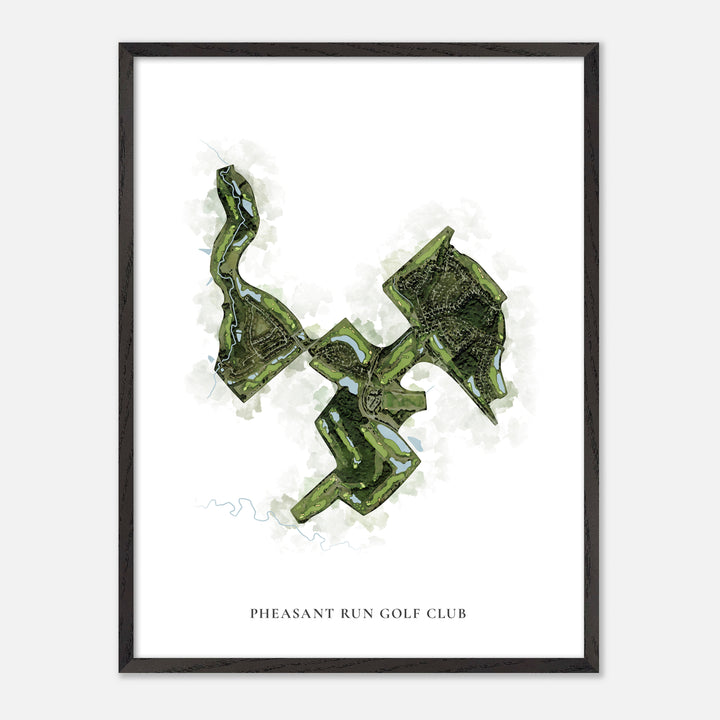 Print of Pheasant Run Golf Club Classic Map